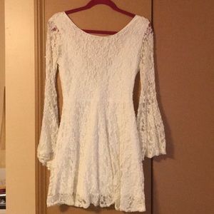 Lace white dress
